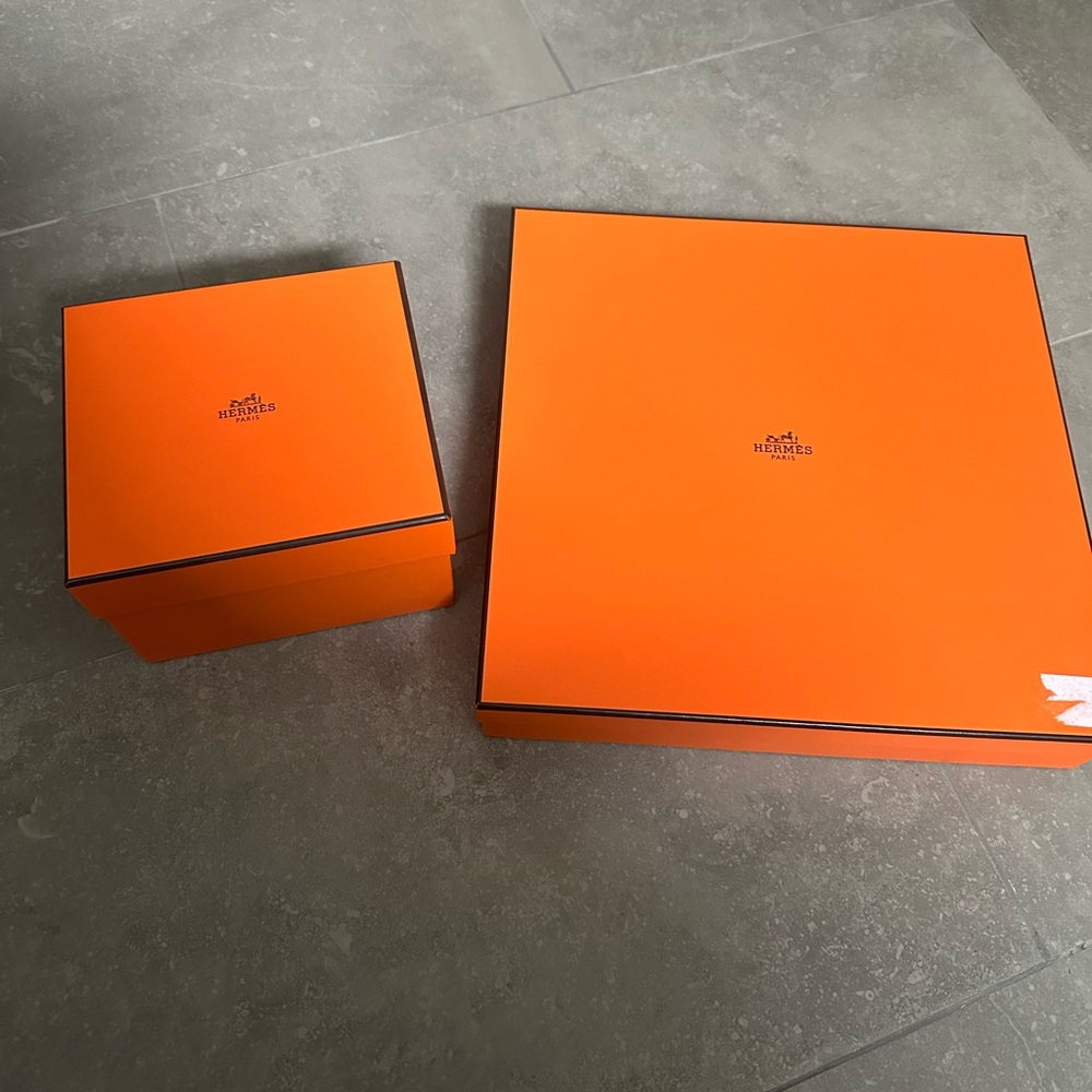 Two HERMES boxes - perfect for storage or gifts!